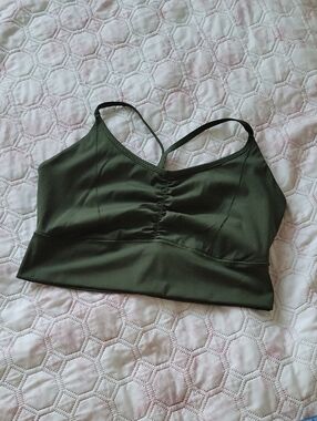 Gymshark Olive Green Sports Bra